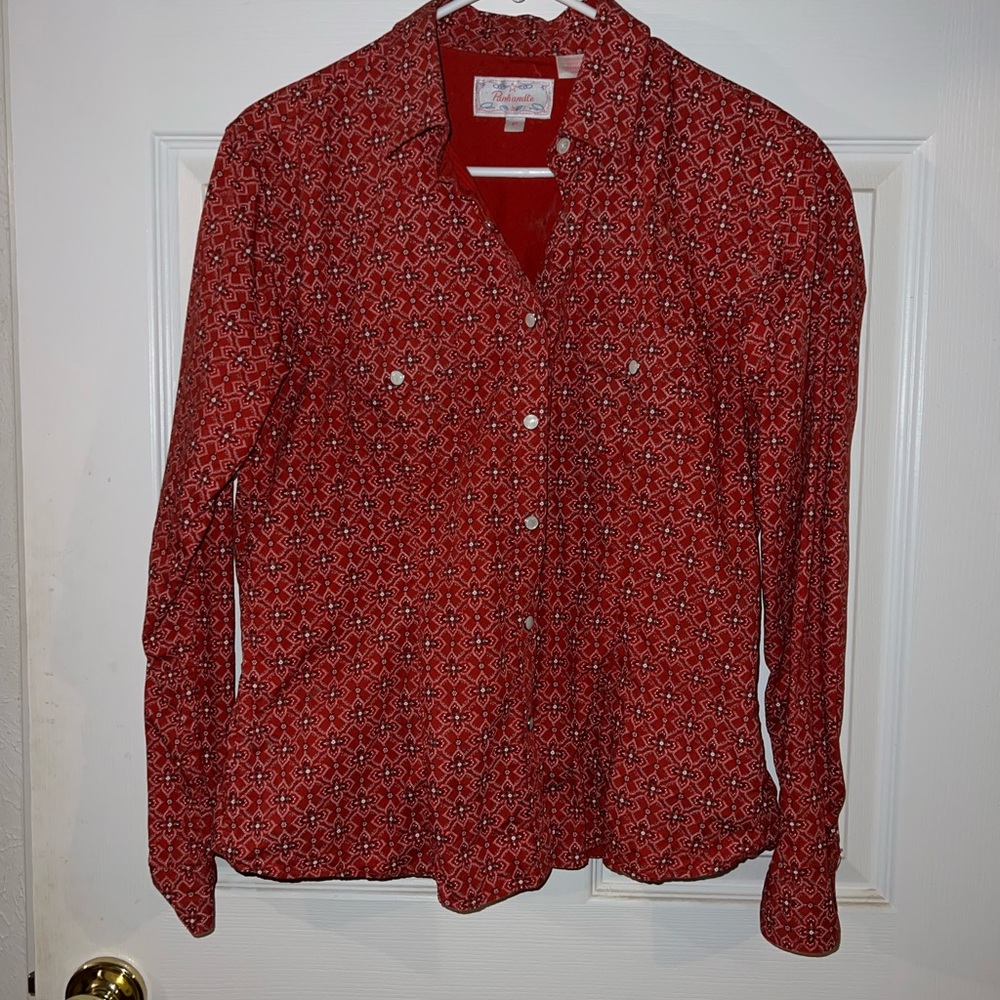 Panhandle Slim Red Button Down Shirt